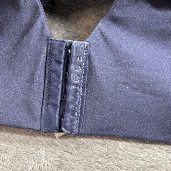 Cacique Bra Underwire Backsmoother Lightly Lined Full Coverage Navy Blue 46DD - Picture 4 of 6